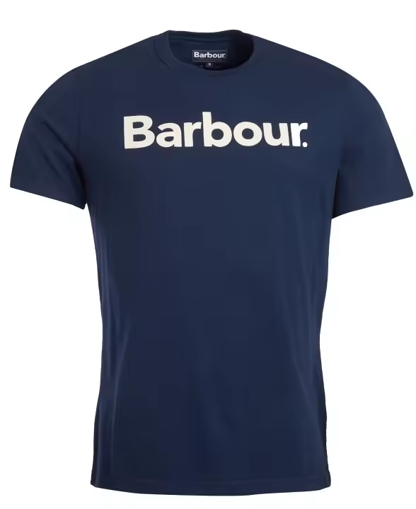 Camiseta Barbour Logo T-Shirt New Navy - Temporada Básica - 1