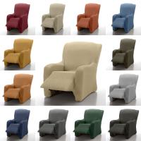 CAÑETE - Fundas Elásticas Sillón Relax Completo Adaptables - 4 Piezas - Marfil - details 2