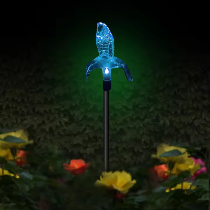 Lámpara De Jardín Solar LED Impermeable Con Diseño De Mariposa Y Libélula Para Paisaje Exterior Instalación Sencilla Sin Bombillas Incluidas - 1
