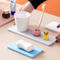 Taza De Jabón De Cocina Absorbente Rápido Diatomita No Eslipiente Para Fregadero Travesero Ecológico De Forma Rectangular - details 2