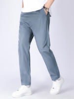 Pantalones De Verano Para Hombres Deportivos 2023 Ice Thin Straight Tube Secado Rápido Casual 9 Puntos Trousers Estudiantes Jóvenes - details 2