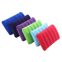 Almohada De Cuello Inflable Portátil Con Recubrimiento De Flocos Para Viajes De Negocios Y Camping Puede Ser Alimentado Y Almacenado Por Sí Mismo - details 1