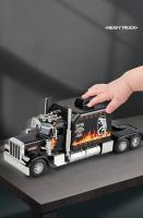 Peterbilt 389 Camión De Juguetes De Aleación 1:24 Con Sonido Y Luz Control De Ruedas Para Niños Regalo De Cumpleaños Coleccionable De Vehículos Metal - details 5