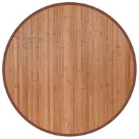 vidaXL Alfombra redonda bambú 80 cm Color Negro,  Natural,  Marrón y mas Alfombras de área  Alfombra de Piso para Sala de Estar Dormitorio Habitación Salón - details 5
