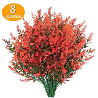 1 Pieza Flores Artificiales De Lavanda Falsa Resistente Al UV Plantas Decorativas De Plástico Para Exterior Decoración De Eventos - details 4