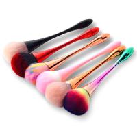 Brocha De Polvo Dorado Profesional Para Arte De Uñas Y Maquillaje Grande Herramienta De Cosméticos Para Rostro - details 1