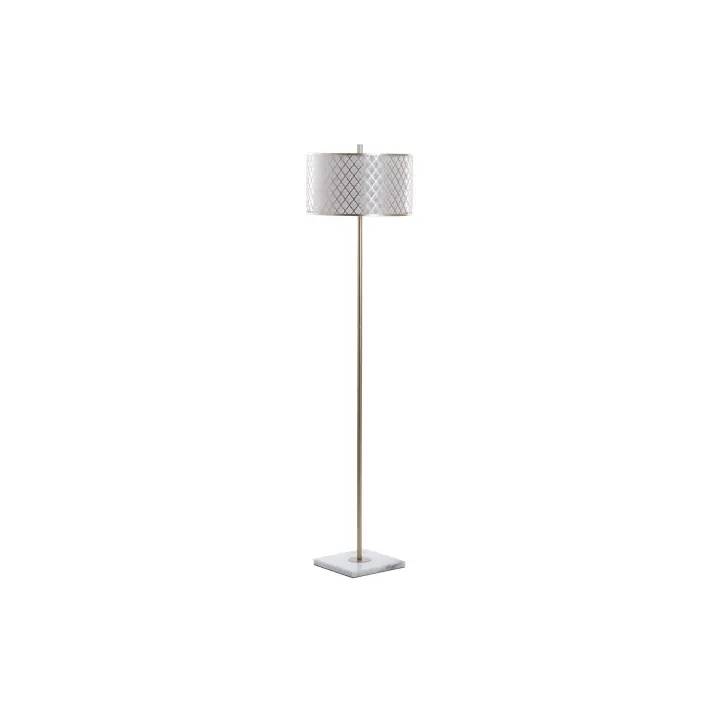 Adda Home Lámpara de Suelo Metal Dorada-blanca 40x40x165 Cm - Estilo y Funcionalidad - 1