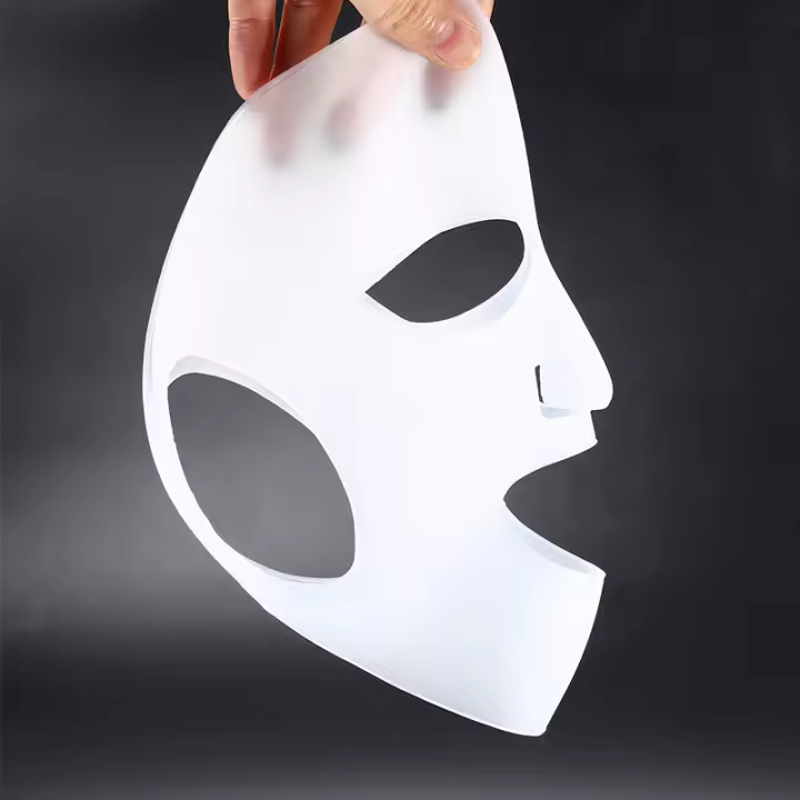 Máscara De Silicona Reutilizable Para El Rostro Con Gel Firmador Y Antienvejecimiento Fijación De Orejas Cuidado De La Piel Hidratante Y Lifting - 1