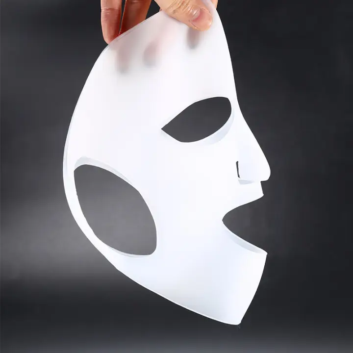 Máscara De Silicona Reutilizable Para El Rostro Con Gel Firmador Y Antienvejecimiento Fijación De Orejas Cuidado De La Piel Hidratante Y Lifting - 1