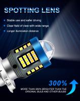 Faros LED Dual Color H4 BA20D H6 Para Motocicleta Con Lente De Luz Baja Y Alta Luz Blanca Amarilla Antiniebla Para Scooter Y Motocicleta - details 2