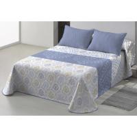 BOHEME - Colcha estampada reversible Evania Azul - details 0