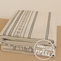 Cortina Alpujarra Jacquard 140x260cm con Trabillas – Estilo Rústico Elegante para Interior y Exterior – Tejido de Alta Calidad Algodón y Poliéster – Ideal para Salón, Dormitorio, Terraza, Patio – Certificación OEKO-TEX – Diseño Artesanal Único - details 2