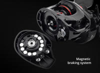 Carrete De Pesca Baitcasting KastKing MaxSteel Sistema De Frenado Magnético Ratio De Engranajes 7.1:1 5+1 Rodamientos Balísticos 7KG Frenado Máximo - details 2