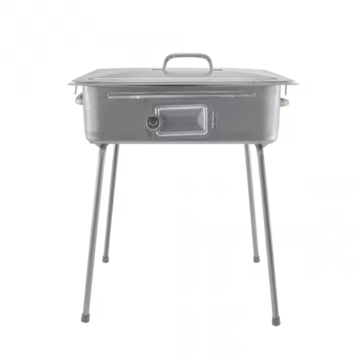 Mediawavestore Barbacoa Fornacella Grande 27x37cm Carbón con Tapa y Parrilla - 1