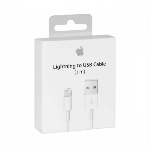 APPLE Cable ORIGINAL Lightning USB-A para iPhone 5/5c/5s, iPad 4 gen, iPad mini, iPod nan 7 gen, iPod touch 5 gen - 1