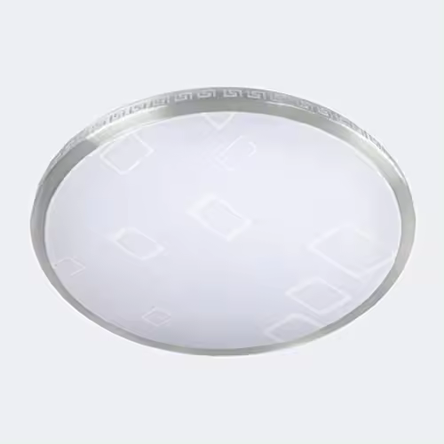 Plafón LED con rejilla, borde Lu, color variable, luz blanca, luz cálida, luz amarilla 3 colores de luz opcionales 30W+30W (Ø330MM) - 1