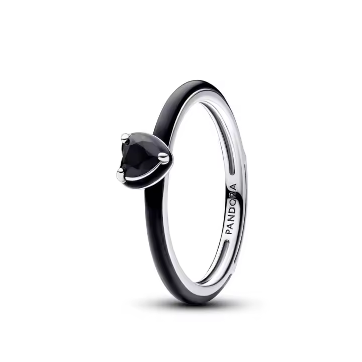 193088C01 - Anillo Pandora ME en plata de ley Corazón Chakra Negro 193088C01 PANDORA Silver  Anillo Pandora original - 1