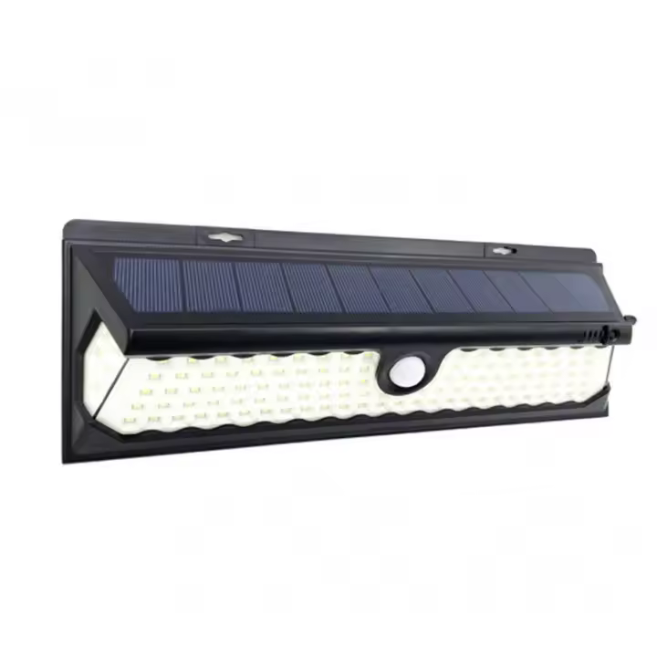 FABRILAMP Aplique Solar Negro 1100 Lm | Sensor Movimiento y Crepuscular - 1