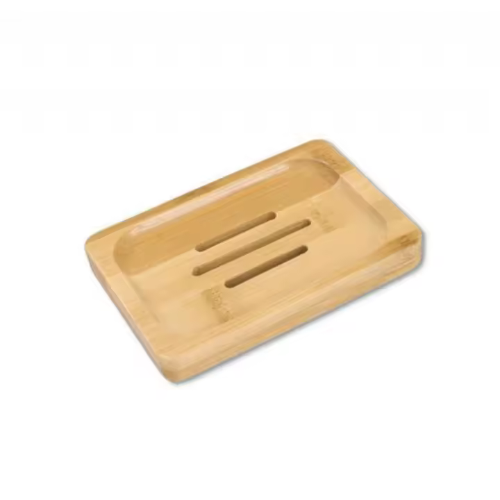 Caja De Jabón Natural En Bambú Soporte Para Desechables De Baño Tratamiento Anti-Moho Elegante Y Duradero Accesorio De Baño - 1