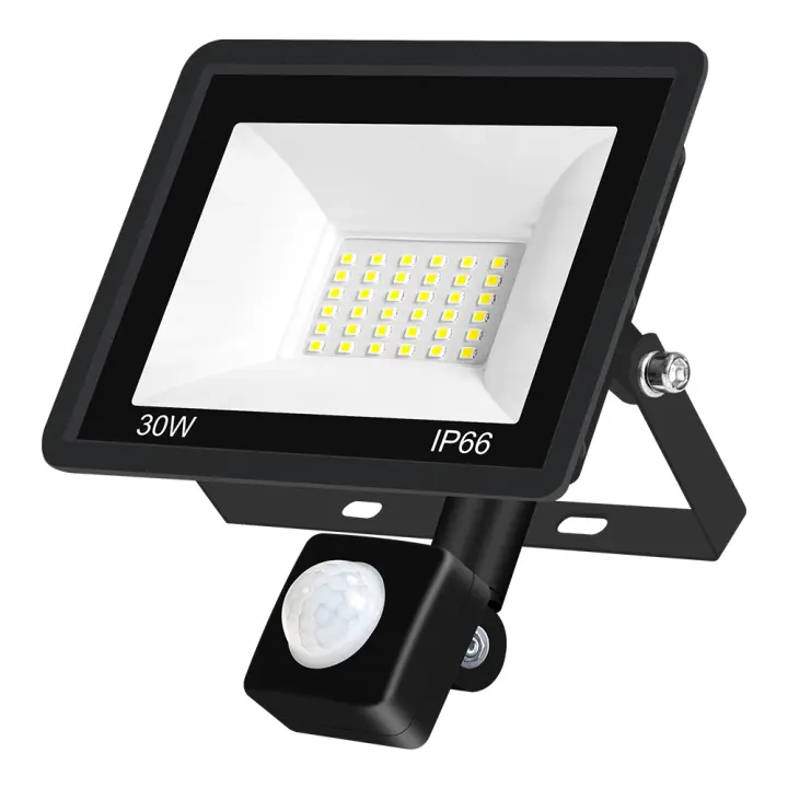Reflector LED con Sensor de Movimiento PIR, lámpara de pared impermeable, iluminación exterior, 220V - 1