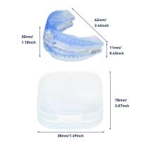 Protector dental nocturno ajustable con escala - Férula antibrusismo moldeable de silicona - details 1