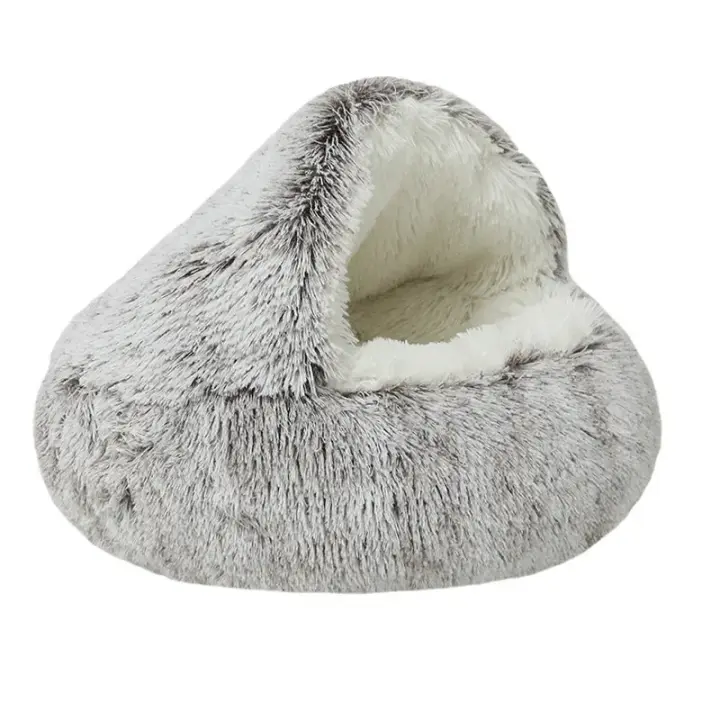 Casa De Gato Y Perro Caliente De Invierno Alfombra De Mascota Tejido De Plush Soporte Para Sueño Profundo Matriz De Gato Y Perro - 1