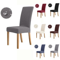 Cubierta De Silla Elástica Impermeable Para Comedor Cocina Boda Hotel Banquete Restaurante Anti Suciedad En Spandex/Poliéster - details 1