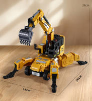 Juguete De Excavadora Y Grúa Transformable De Aleación De Latón Y Plástico Para Niños Vehículo De Inercia Para Regalo - details 7
