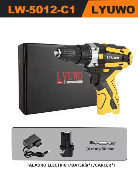 LYUWO Herramienta Eléctrica 12V Sin Cable Lanzallamas 40Nm Herramienta Doméstica 10mm Ligera Con Alta Resistencia - 1