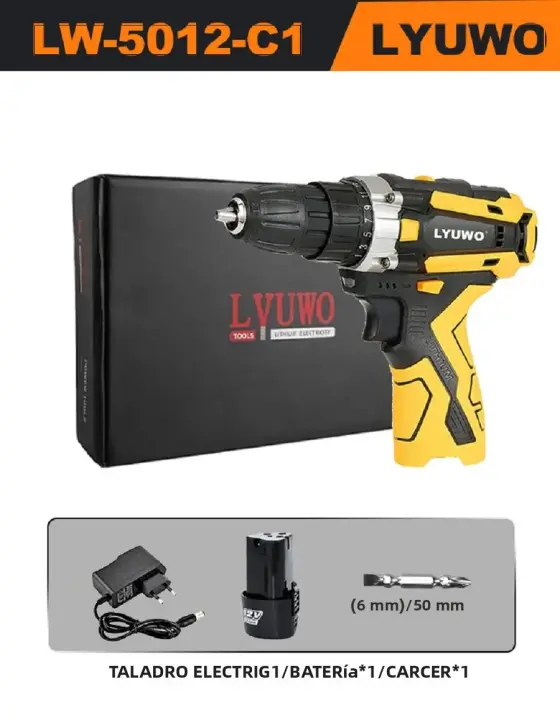 LYUWO Herramienta Eléctrica 12V Sin Cable Lanzallamas 40Nm Herramienta Doméstica 10mm Ligera Con Alta Resistencia - 1