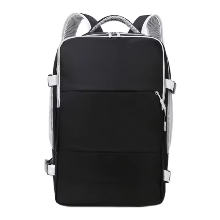 Mochila de viaje de gran capacidad para mujer, bolso de día informal, impermeable, antirrobo, con correa de equipaje y puerto de carga USB - 1