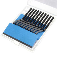 Kit De Herramientas Manuales Para Desburrar Metal Router Bit Rotativo Cuchillas De Borrado Precision Eliminador De Borde Para Madera Plástico Aluminio Cobre Acero - details 5