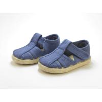 Tokolate sandalia de niño en lona con cierre velcro color azul o piedra - details 0
