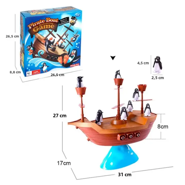 Juego De Tablero Interactivo Para Niños Penguin Pirate Ship Divertido Y Estimulante Juego De Parentezco Educativo Y Casual - 1