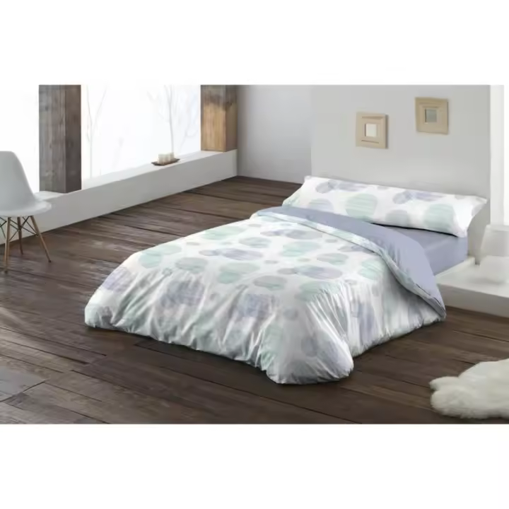Hosteline - Juego de funda nórdica Hosteline SCRATCH Malva Cama de 150 3 Piezas - 1