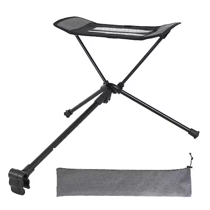Sillas plegables taburetes reposapiés retráctil portátil plegable Silla de camping - 1