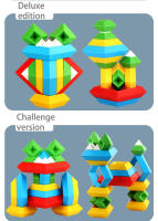Juguetes Educativos Para Niños Bloques De Construcción Creativos Pyramide Plegable Con Música Material Plástico Sin Batería - details 15