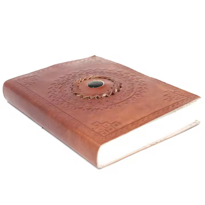 Cuaderno de cuero Onix Negro - 1