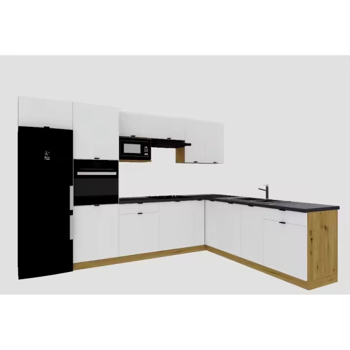 Cocina completas en L 260 y 240 cms color Blanco Mate ref-204C - 1