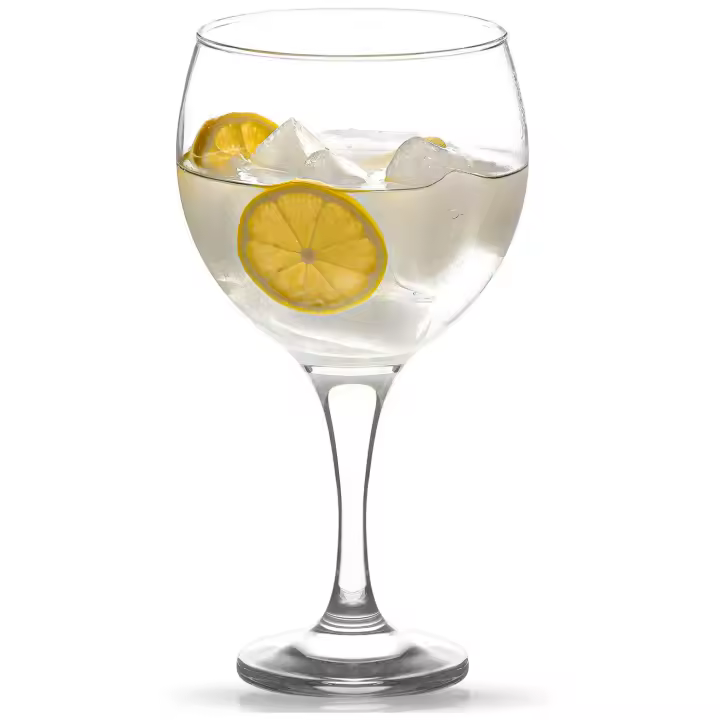 Tradineur - Set de 6 copas de cristal Misket para cócteles, combinados, vino, agua, aptas para lavavajillas, elegantes, fiestas (260 ml, 16 x 8 cm) - 1