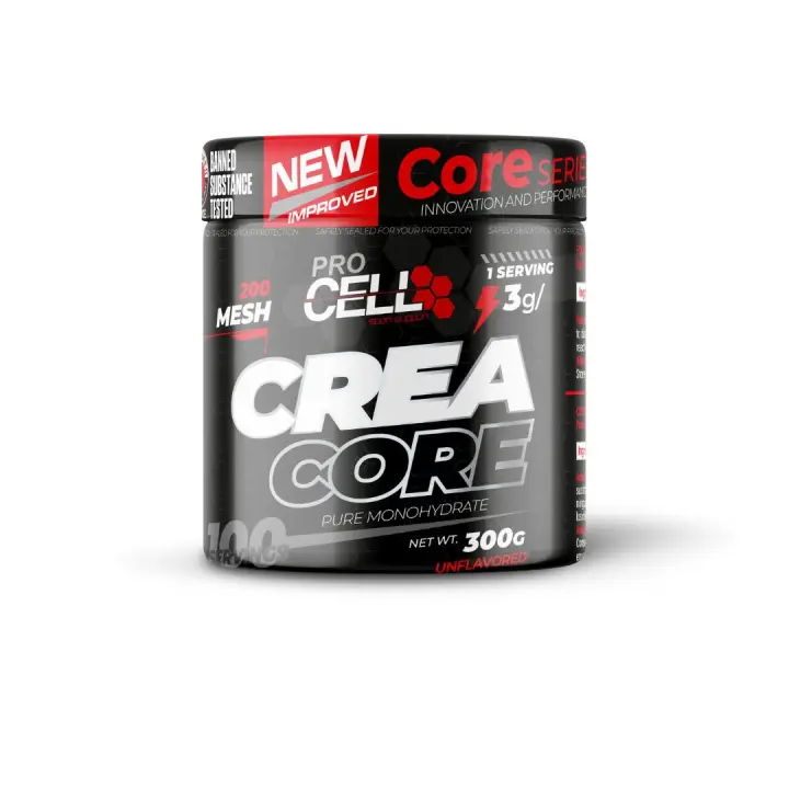 Procell Crea Core - Creatina Monohidratada de Alta Pureza para Mejorar el Rendimiento Físico - Sabor Neutro - 300 gr - 1