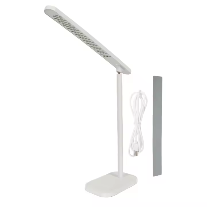 Luces adhesivas blancas con 3 modos de control táctil, magnéticas, regulables, recargables por USB, para debajo del gabinete, para estudiar y trabajar - 1