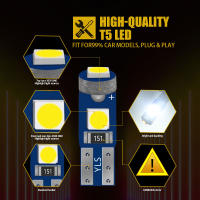 10x Bombilla LED T5 W3W W1.2W Para Aire Acondicionado Luz De Botón Instrumento LED De Tablero Indicador De Advertencia Canbus Universal 12V Colores Variados - details 3