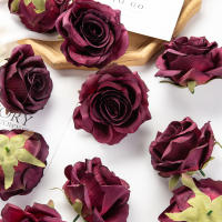 10/50pcs Cabezas De Rosa Silken Para Bodas Jardines Arches Navidad Decoraciones De Hogar DIY Cajas De Dulces Broches Estilo Floral - details 16
