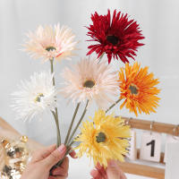 1/3Pcs Arreglo De Flores Artificiales Cabeza De Margarita Decoración Para Hogar Y Vaso Decoración De Boda Aniversario Flores Para Regalo - details 3