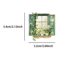 50PCS Pegatinas Creativas De Jardín Pequeñas Y Frescas Para Decoración PET Estuche De Teléfono Móvil a Prueba De Agua Adhesivo De Plástico - details 4