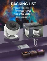 Proyector De Estrellas 360° Luz Nocturna Galaxia Rotativa Lámpara Planetaria Para Habitación De Niños Regalo De San Valentín Boda Decoración - details 7