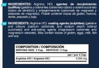 ERIX NUTRICION  ARGININE 3.000 MG 120 CAPS  VASO DILATADOR ARGININA  Energía Pre-entrenamiento  Favorece la Recuperación Muscular  Péptidos de Arginina de Rápida Absorción  Aminoácidos Esenciales - details 4
