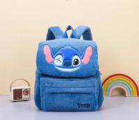 Nueva Mochila De Peluche Disney Japón Azul Con Stitch Divertido Gran Capacidad Estudiante Para Niños Bag De Jardín De Infancia Regalo Para Niños - details 0