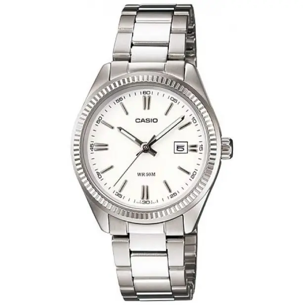 Reloj CASIO LTP-1302D-7A1 Vintage Collection Para Mujer Esfera Blanca - 1